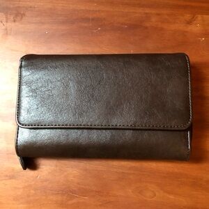 New Mundi Brown Large Wallet Clutch